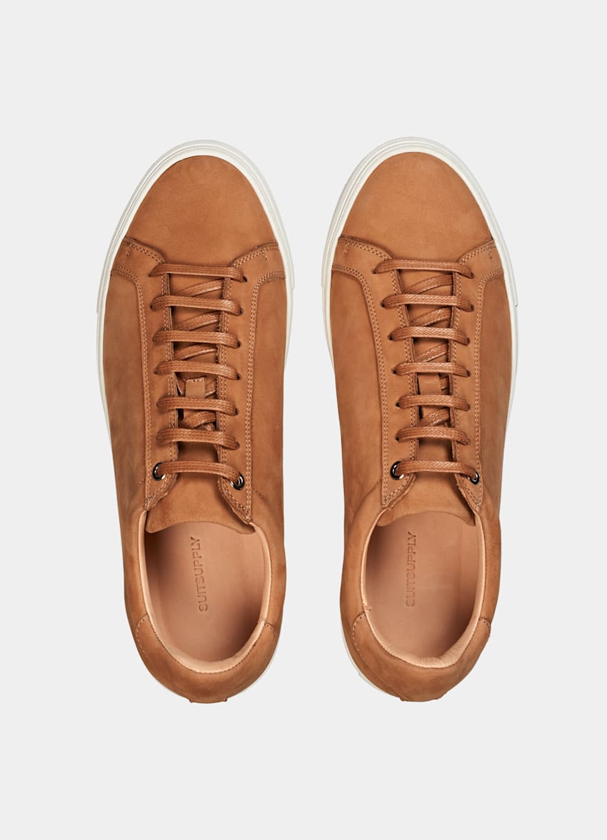 Light Brown Sneakers | Calf Suede | Suitsupply Online Store