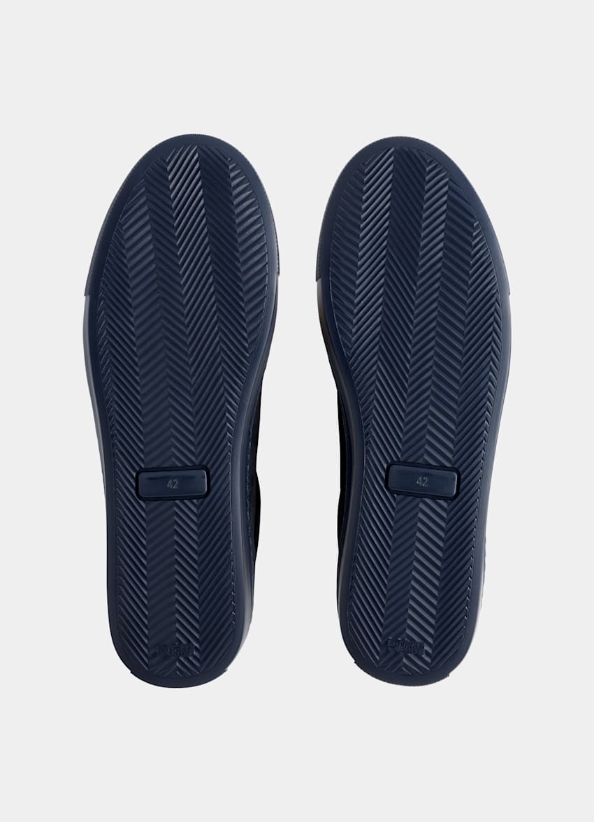 Navy Monochrome Sneaker | Calf Suede | SUITSUPPLY