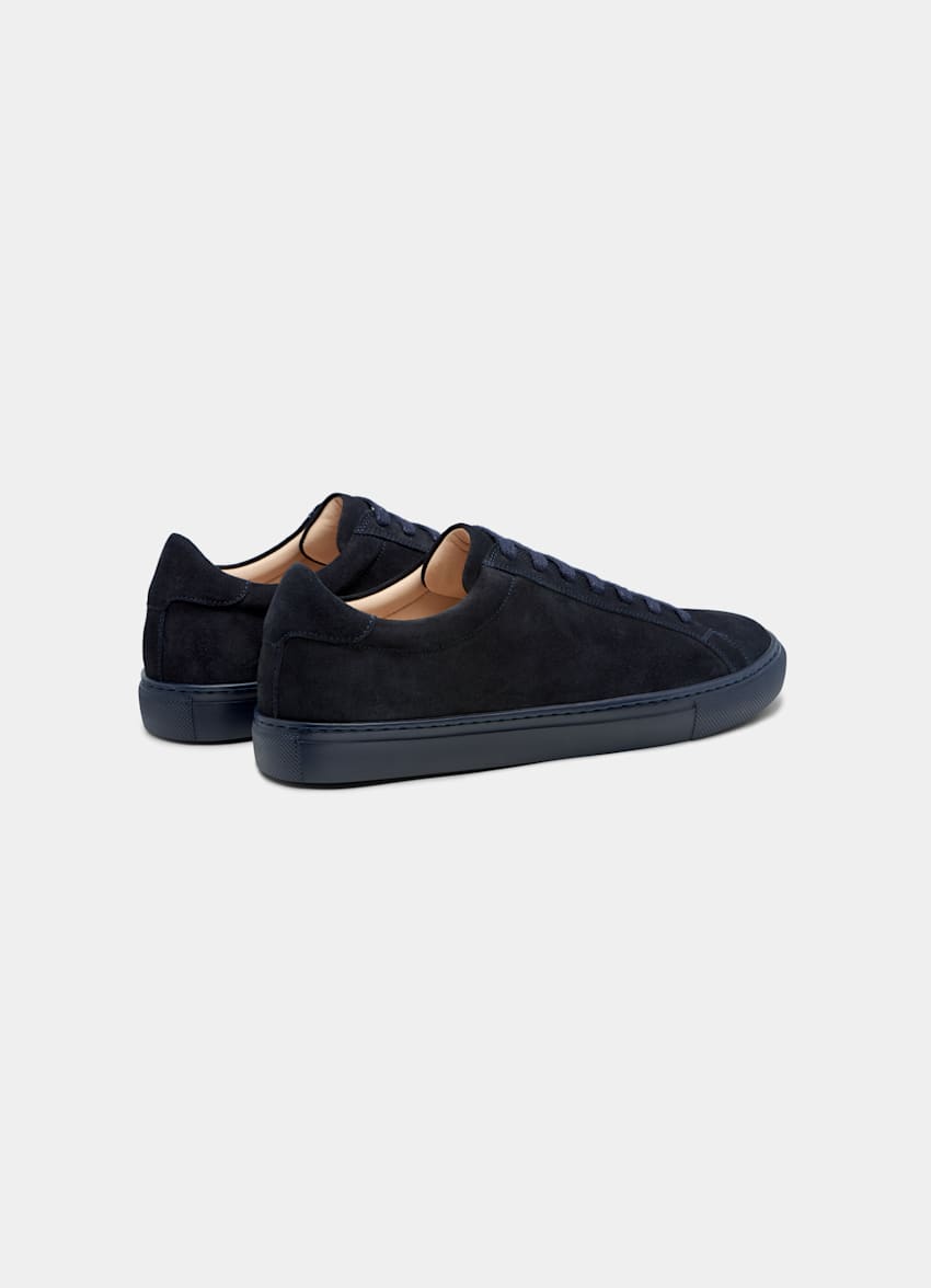 Navy Monochrome Sneaker | Calf Suede | SUITSUPPLY