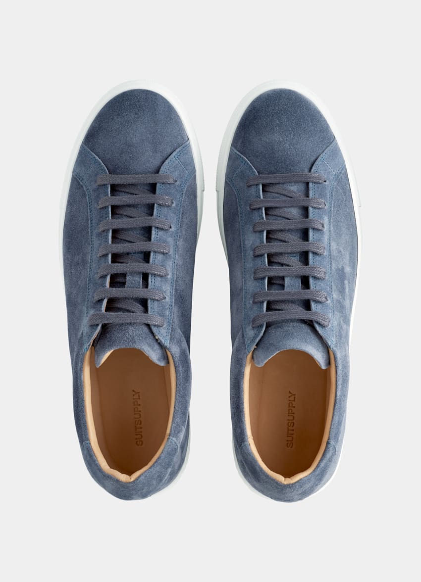 Light Blue Sneaker | Calf Suede | Suitsupply Online Store