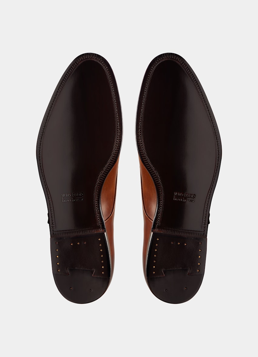 Brown Double Monk Strap | Calf Leather | Suitsupply Online Store