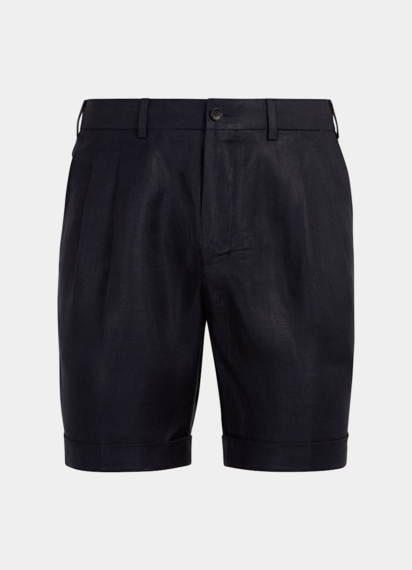 Navy Bosa Shorts | Pure Linen | Suitsupply Online Store