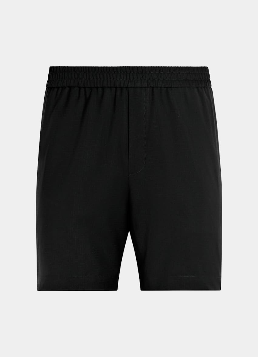 SUITSUPPLY Pure Wool by Togna, Italy Black Straight Leg Shorts