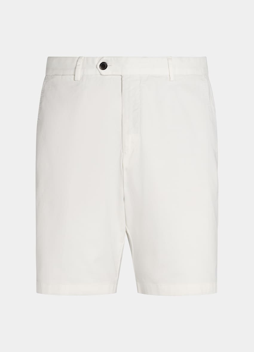 SUITSUPPLY Algodón elástico de Di Sondrio, Italia Pantalones cortos Porto color crudo