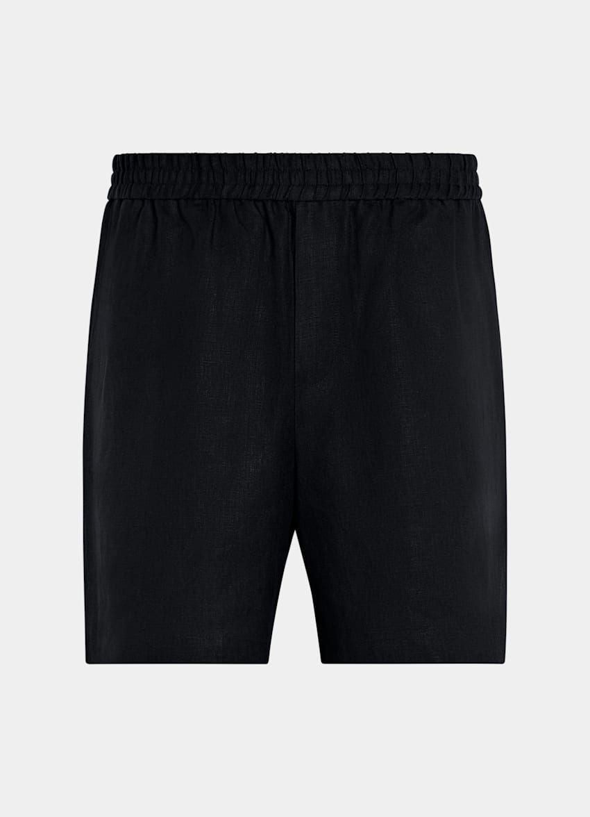 SUITSUPPLY Puro lino - Leomaster, Italia Pantaloncini navy straight leg