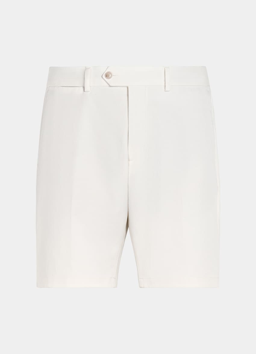 SUITSUPPLY Cotone stretch - Cervotessile, Italia Pantaloncini chino color panna slim leg