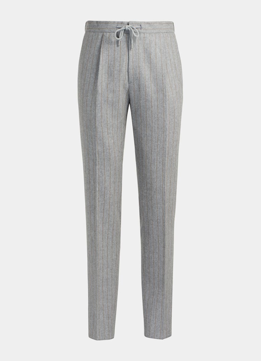 SUITSUPPLY  by Vitale Barberis Canonico, Italy Grey Stripe Havana Suit
