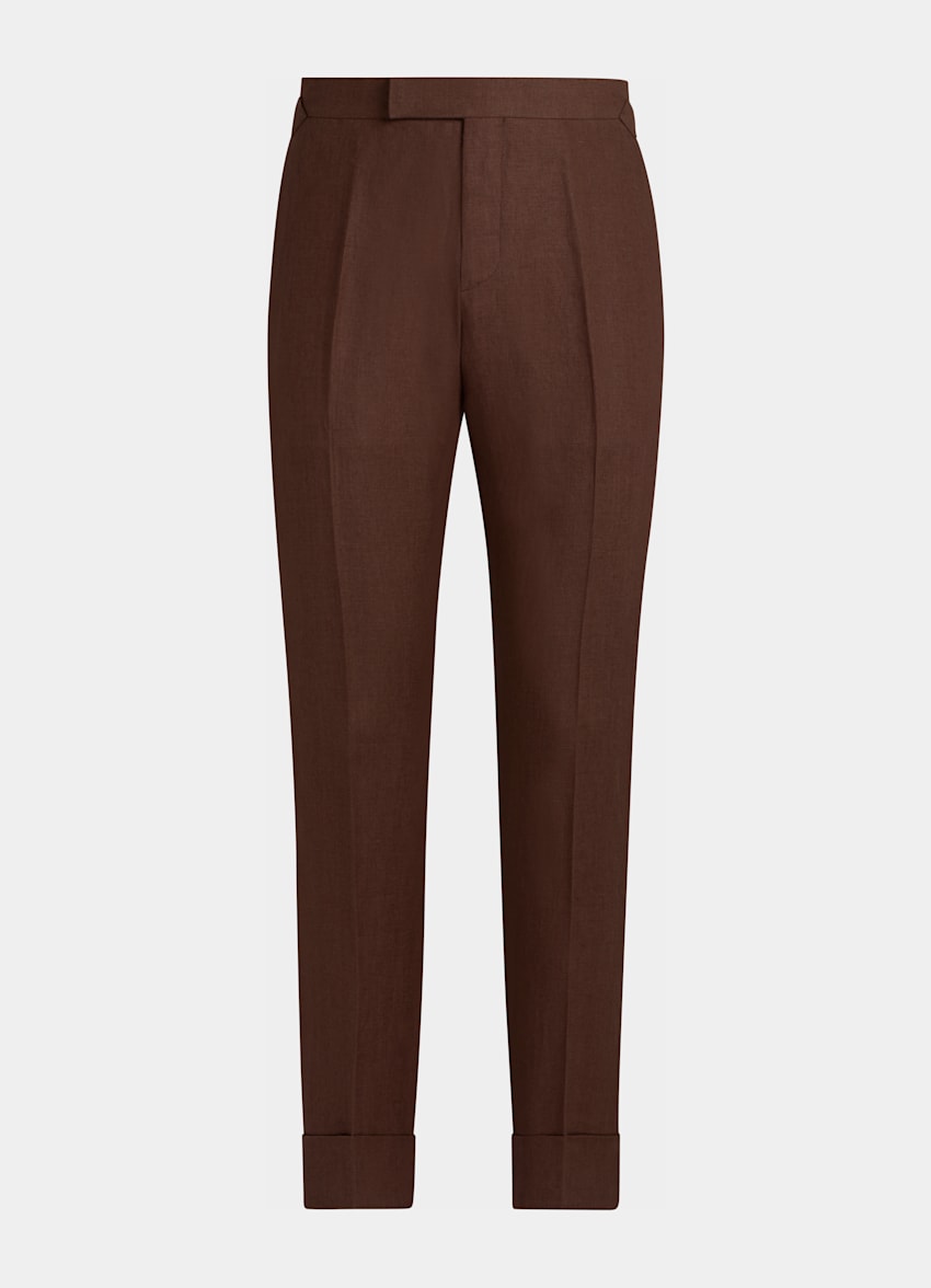 SUITSUPPLY Pure Linen by Baird McNutt, United Kingdom Dark Brown Lazio Suit