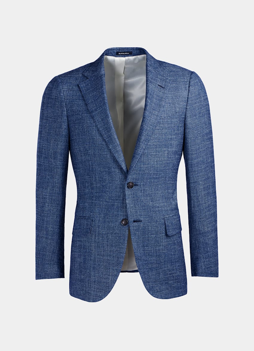 Mid Blue Lazio Suit | Wool Silk Linen Single Breasted | Suitsupply ...