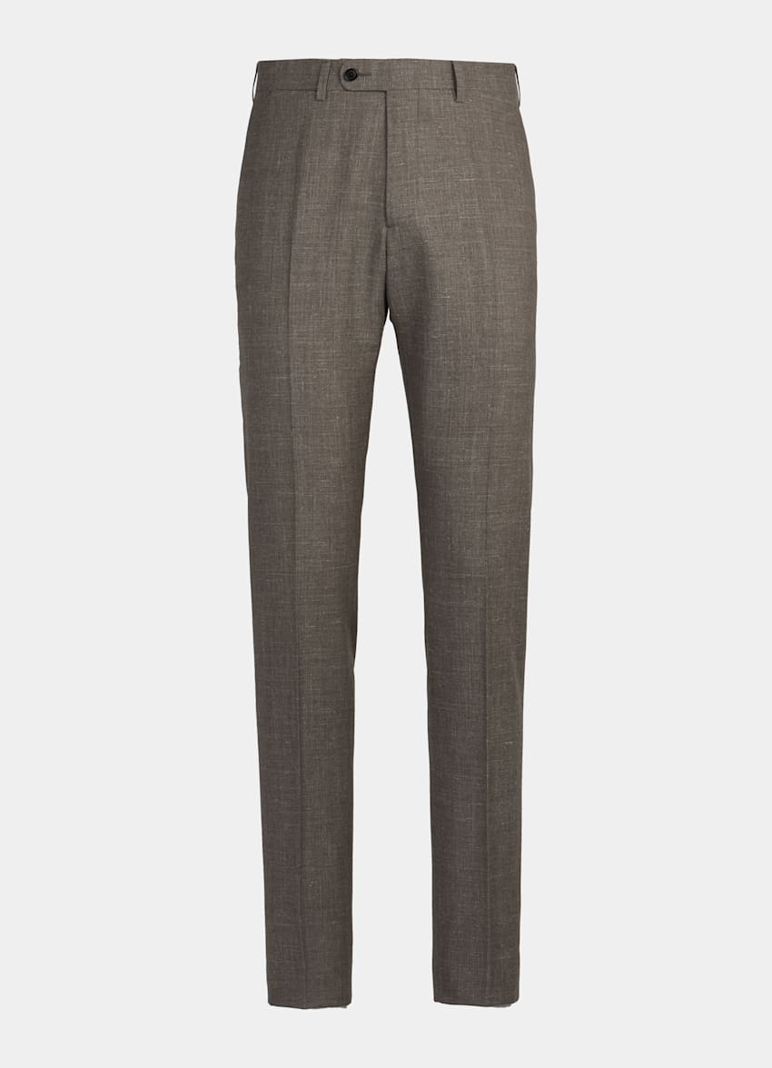Taupe Havana Suit | Wool Silk Linen Single Breasted | Suitsupply Online ...