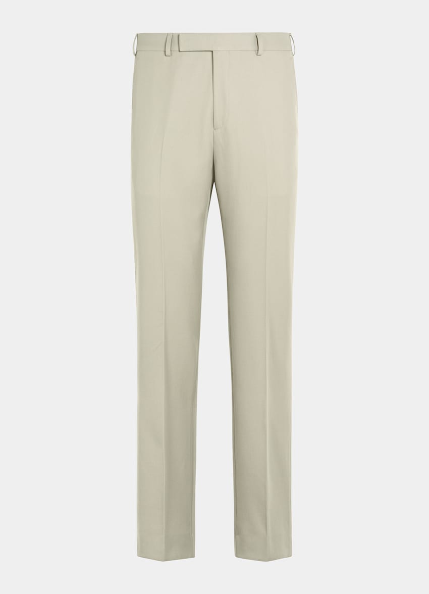 SUITSUPPLY All Season Pure S120's Wool by E.Thomas, Italy Light Green Relaxed Fit Roma Suit