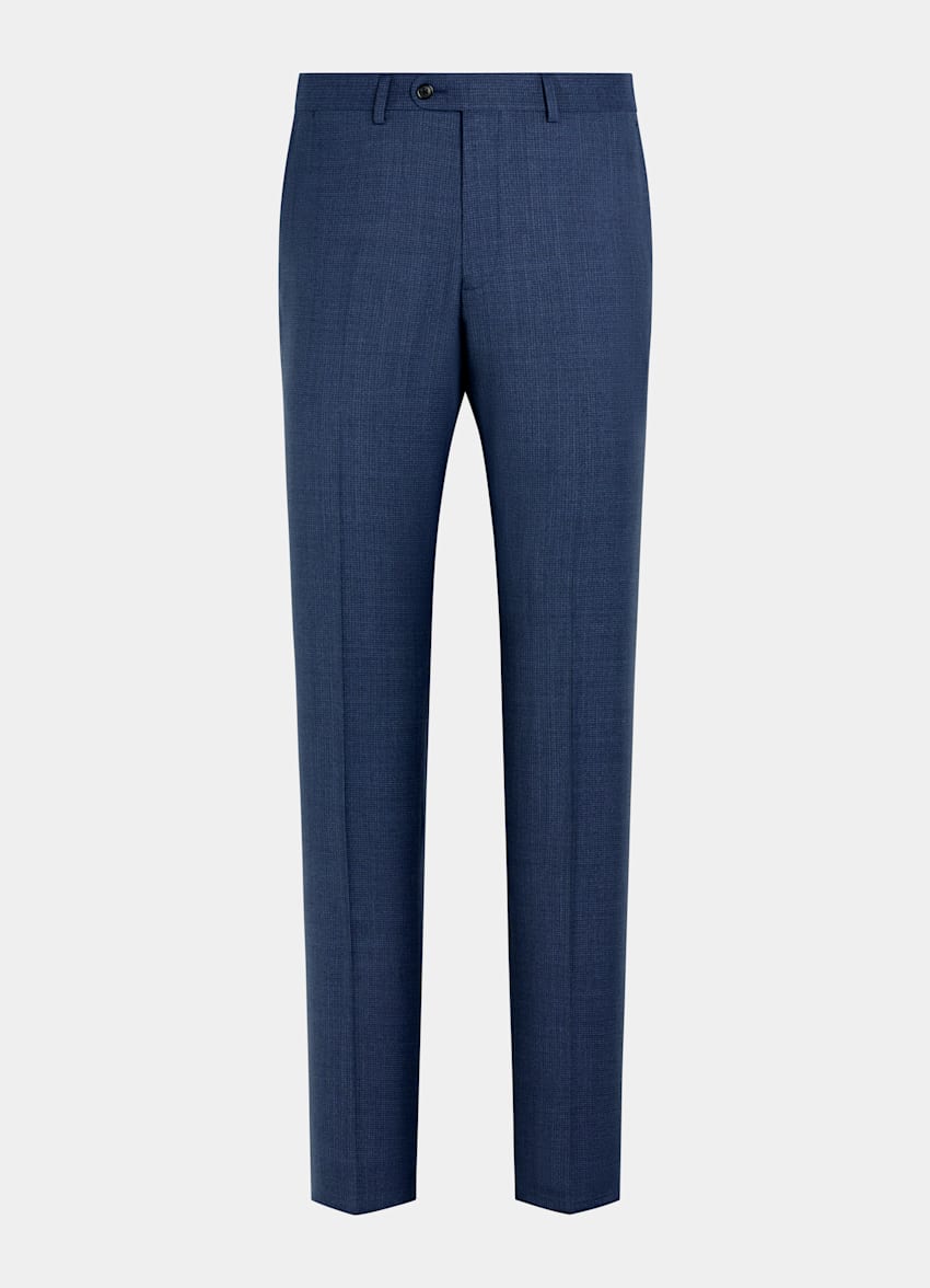 SUITSUPPLY All Season Pure Tropical Wool by Vitale Barberis Canonico, Italy Mid Blue Perennial Tailored Fit Havana Suit