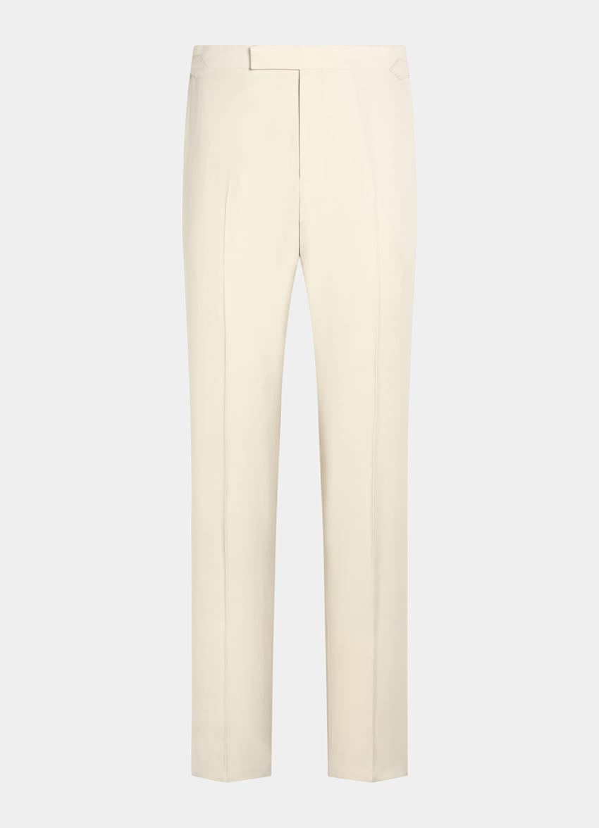 SUITSUPPLY All season Viscose laine par Emmetex, Italie Smoking Milano coupe Tailored blanc cassé