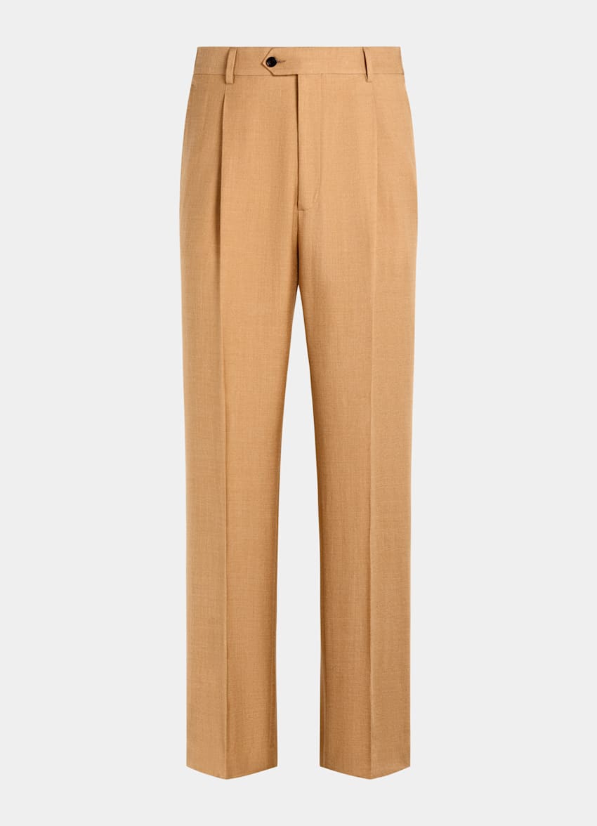 SUITSUPPLY Summer Wool Silk Linen par E.Thomas, Italie Orange Tailored Fit Milano Suit