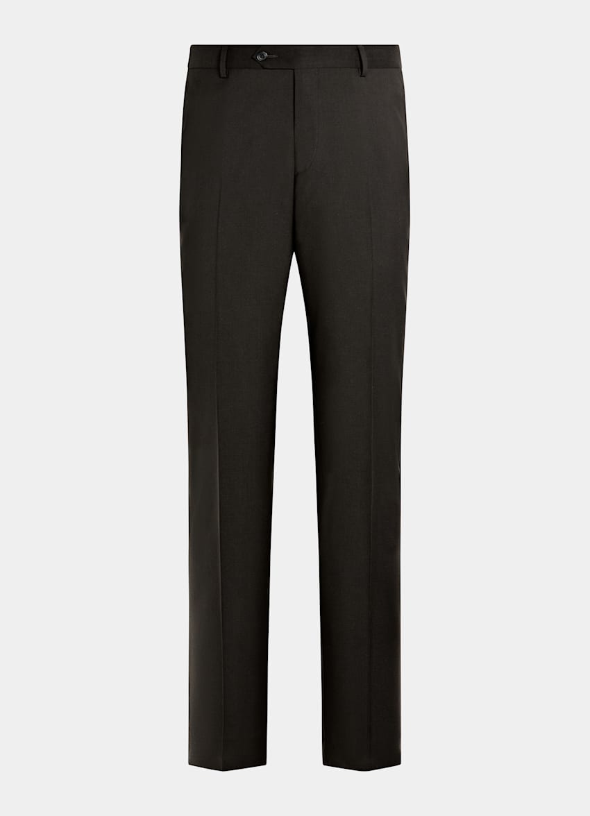 SUITSUPPLY All Season Pure Tropical Wool von Vitale Barberis Canonico, Italien Dark Brown Perennial Tailored Fit Havana Suit