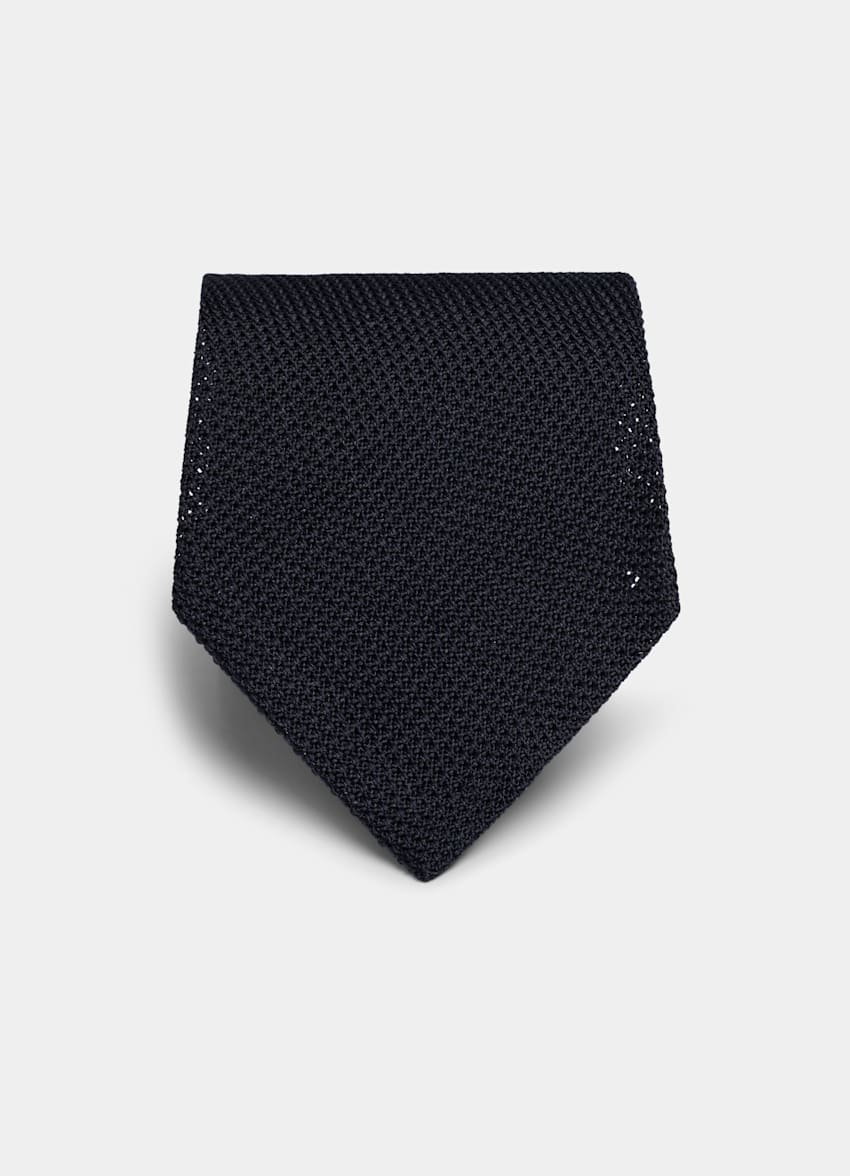 SUITSUPPLY Rent silke från Fermo Fossati, Italien Marinblå slips