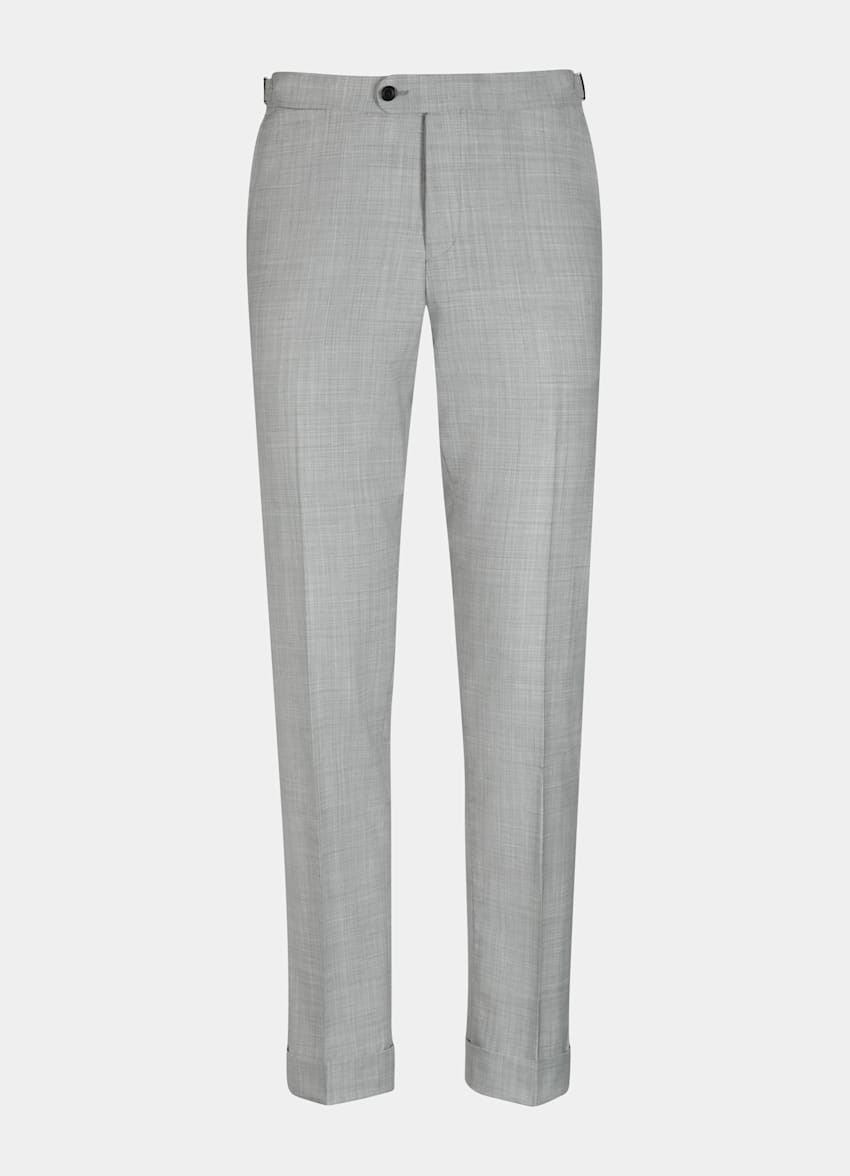 Light Grey Fishtail Bolton Trousers | Pure Wool S150's | Suitsupply ...