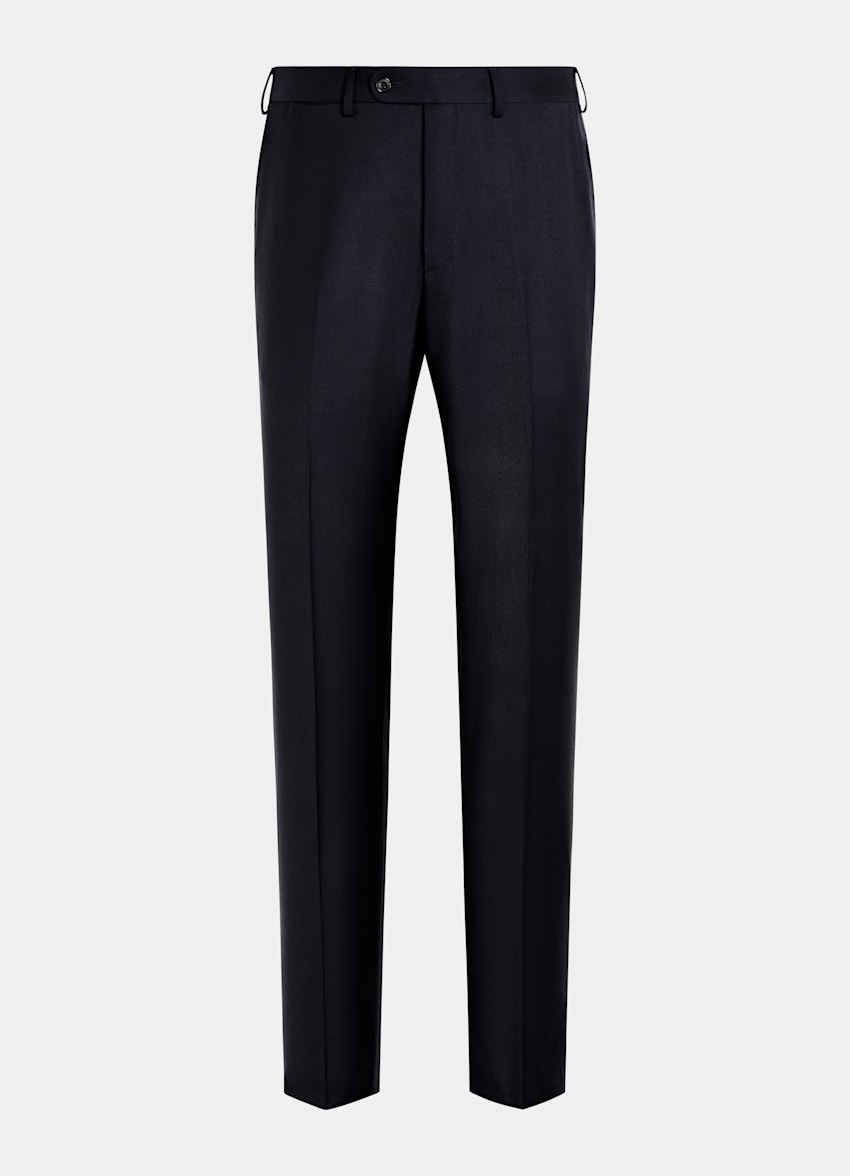 SUITSUPPLY Pure S110's Wool by Vitale Barberis Canonico, Italy  Navy Slim Leg Straight Brescia Suit Pants