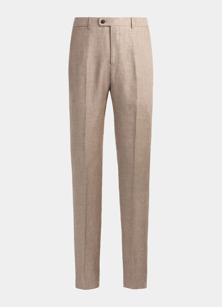 Light Brown Soho Trousers | Pure Linen | Suitsupply Online Store