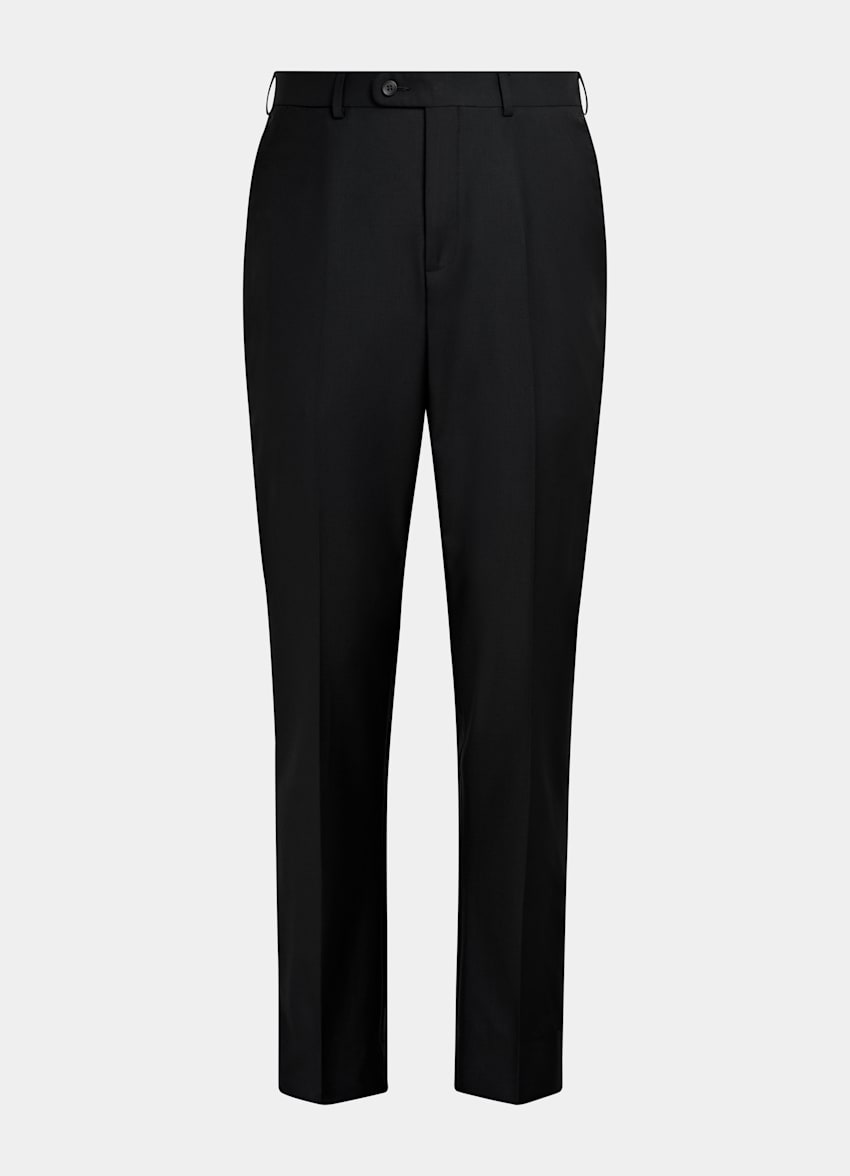 SUITSUPPLY Pure S110's Wool by Vitale Barberis Canonico, Italy Black Brescia Suit Pants