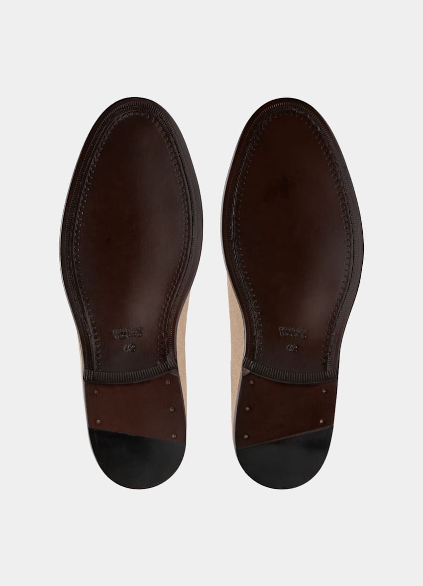 Light Brown Penny Loafer | Italian Calf Suede | Suitsupply Online Store