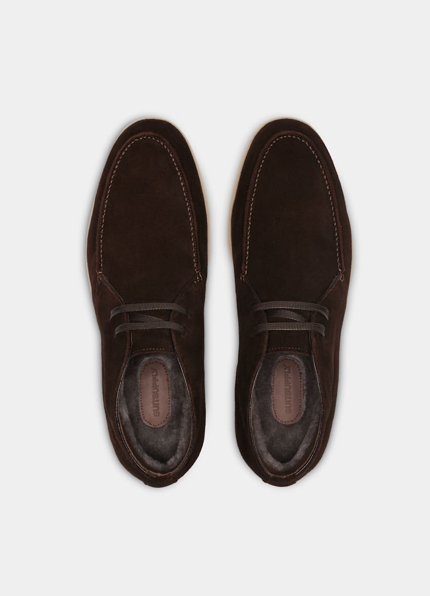 SUITSUPPLY Calf Suede Brown Chukka Boot