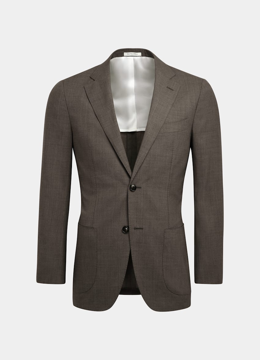 Mid Brown Havana Suit | Pure Tropical Wool S120's Single Breasted ...