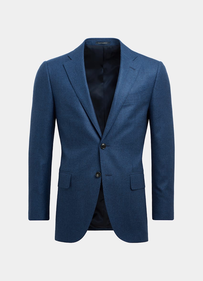 SUITSUPPLY Pure laine S120's - Vitale Barberis Canonico, Italie Costume Lazio bleu moyen
