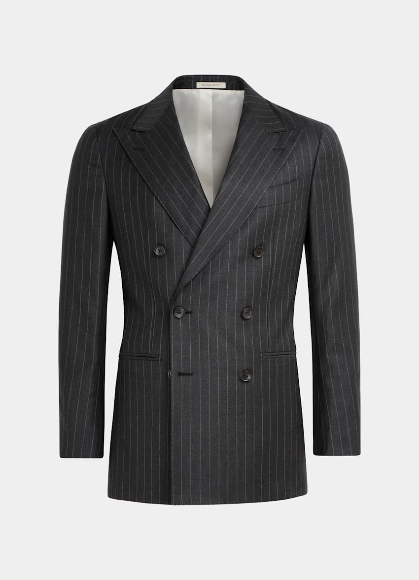 Dark Grey Striped Havana Suit in Pure S110's Wool | SUITSUPPLY US