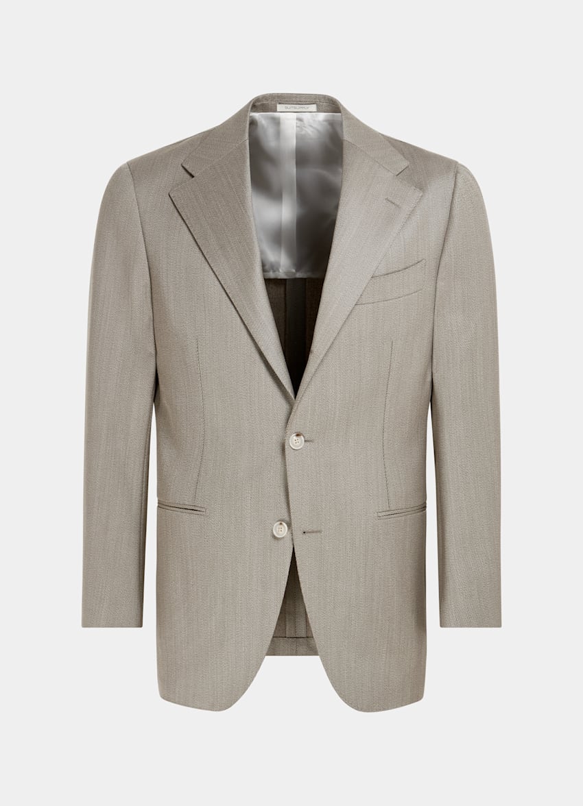 SUITSUPPLY Pure Wool by Vitale Barberis Canonico, Italy Mid Brown Roma Suit