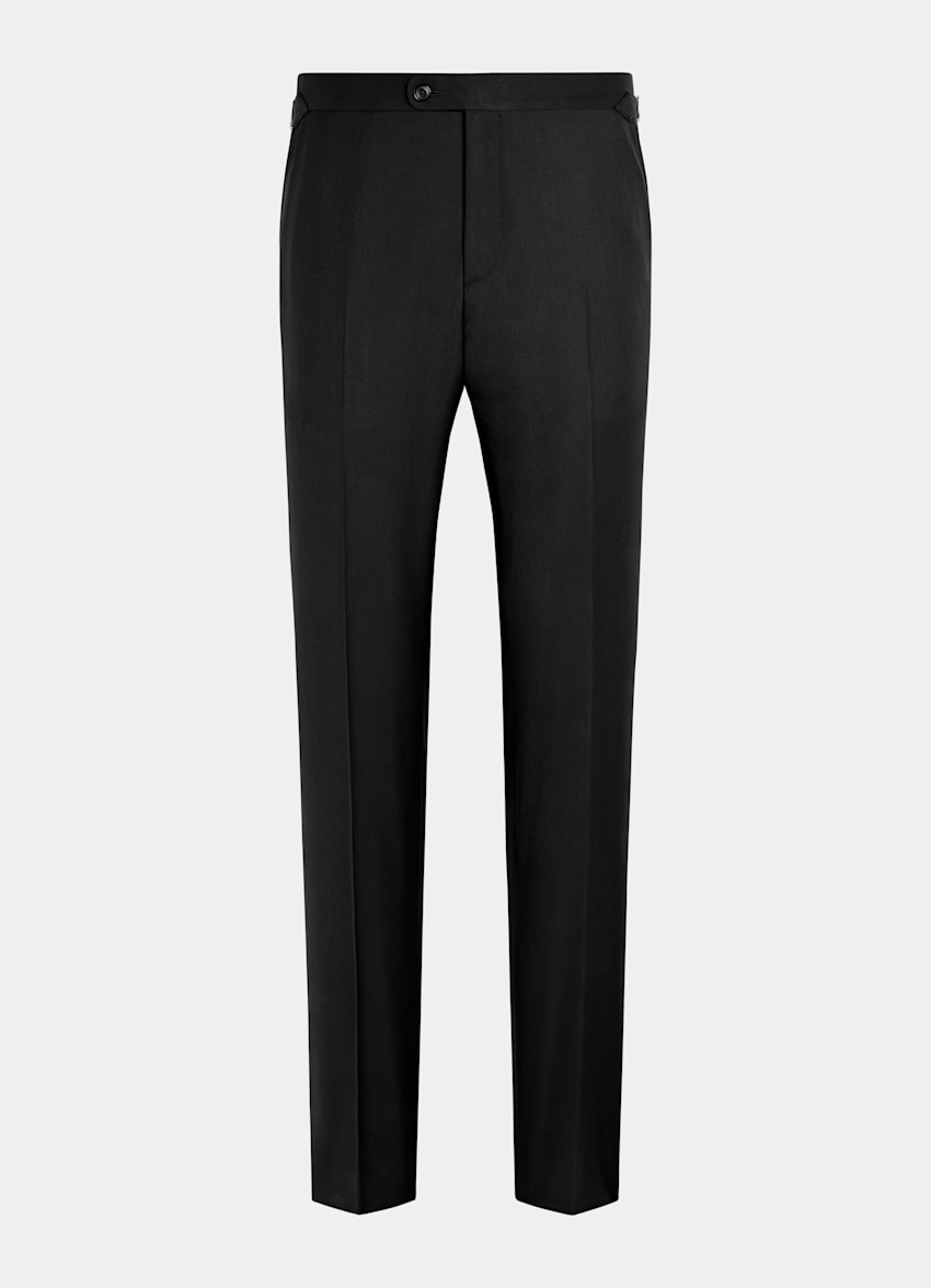 SUITSUPPLY All Season Pure S150's Wool by E.Thomas, Italy Black Tailored Fit Havana Suit