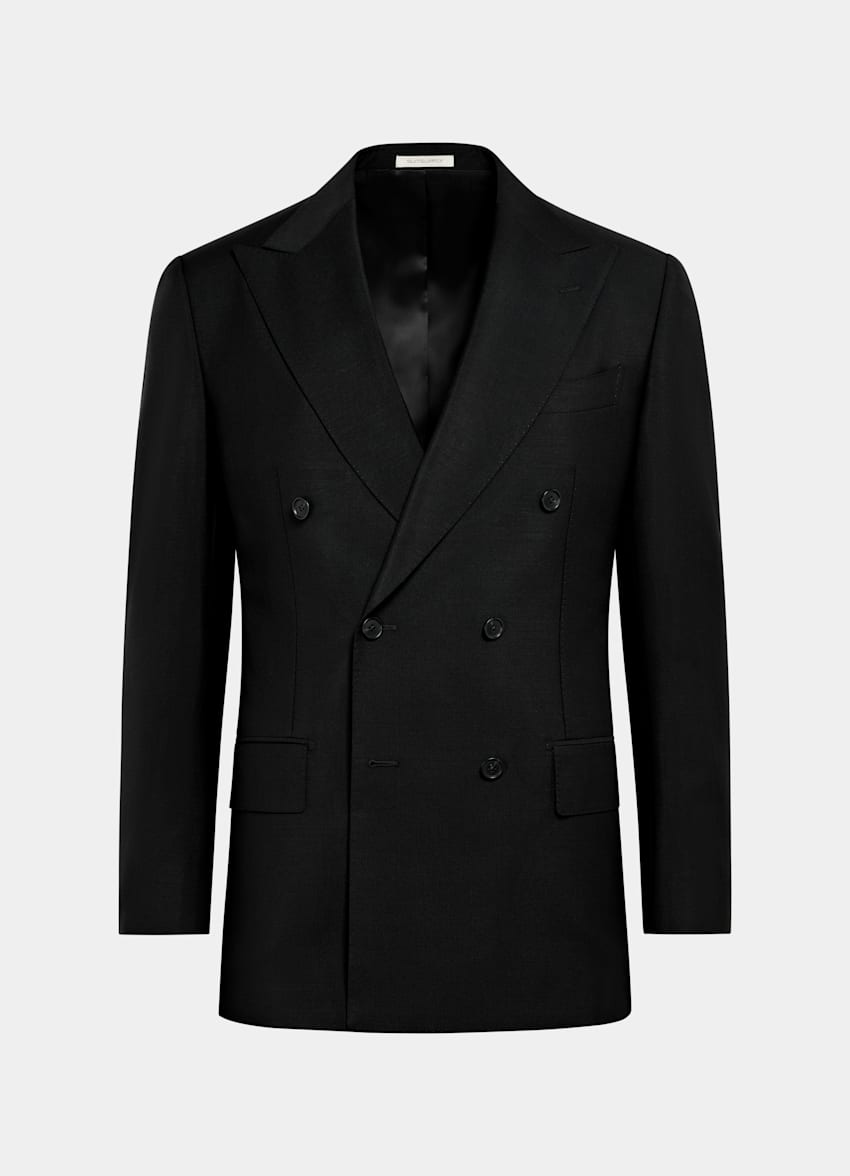 SUITSUPPLY All season Laine et mohair - Vitale Barberis Canonico, Italie Costume Milano coupe Tailored noir