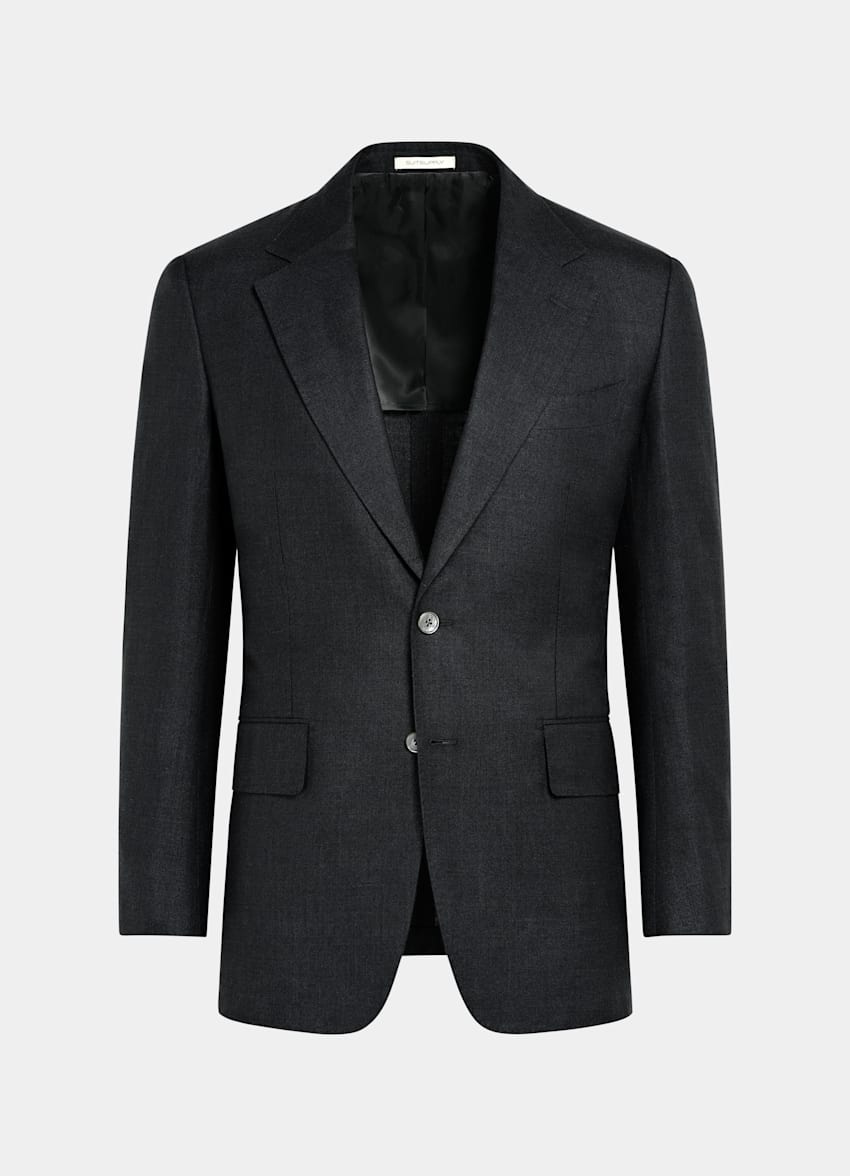 SUITSUPPLY Estate Lana, seta e lino - E.Thomas, Italia Abito Milano nero tailored fit