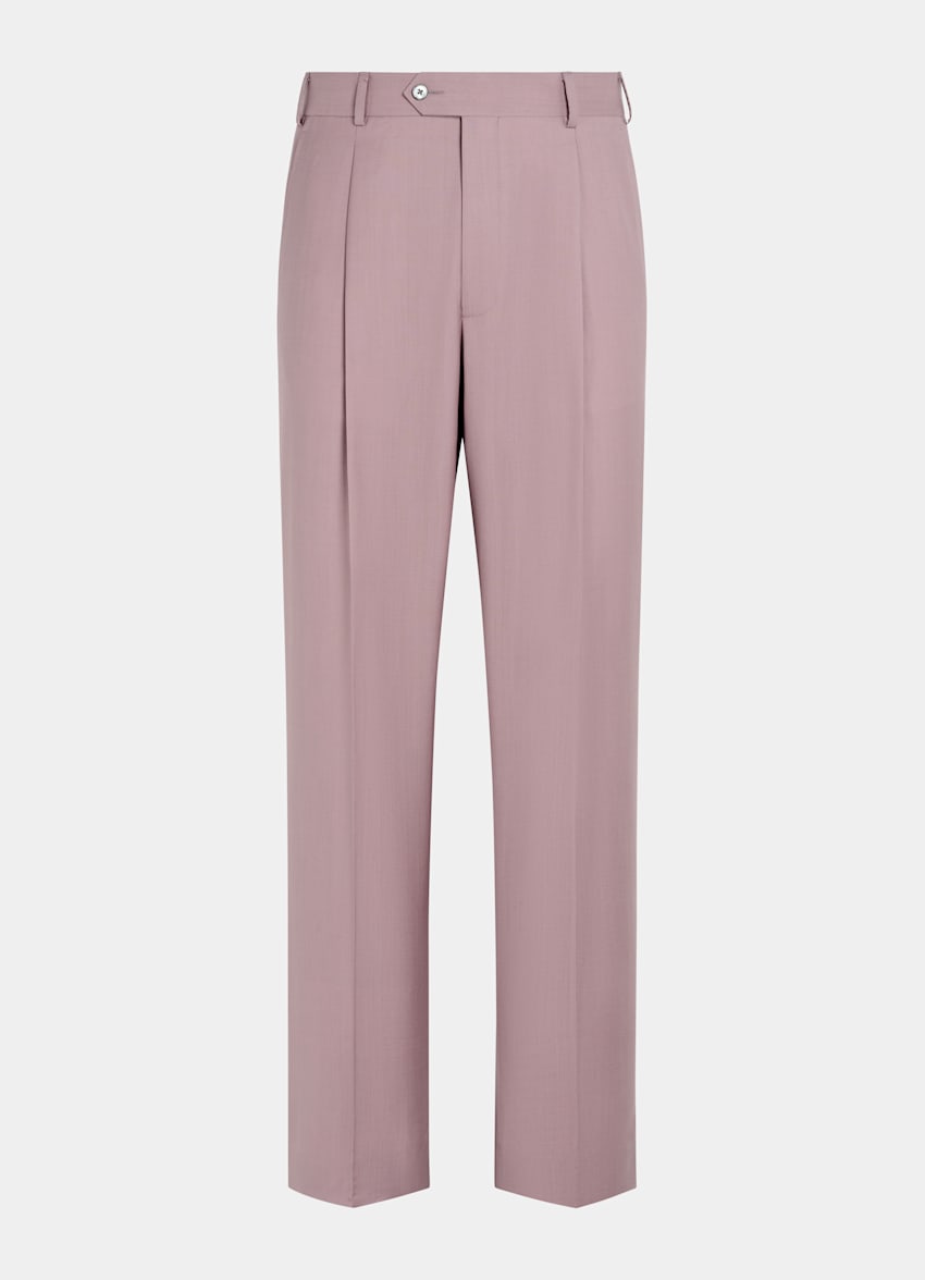 SUITSUPPLY All Season Wełna/moher - mieszanka od Rogna, Włochy Garnitur Milano tailored fit fioletowy