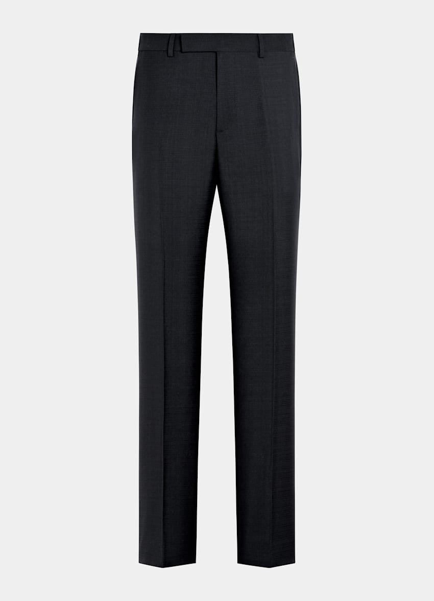 SUITSUPPLY All Season Wool Mohair by Vitale Barberis Canonico, Italy Navy Tailored Fit Milano Suit