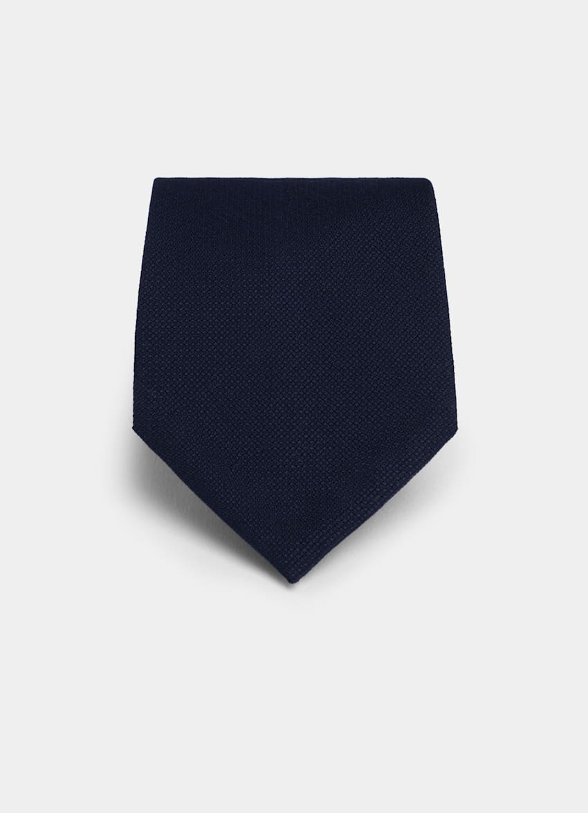 SUITSUPPLY 意大利 Vitale Barberis Canonico 生产的羊毛面料 藏青色领带