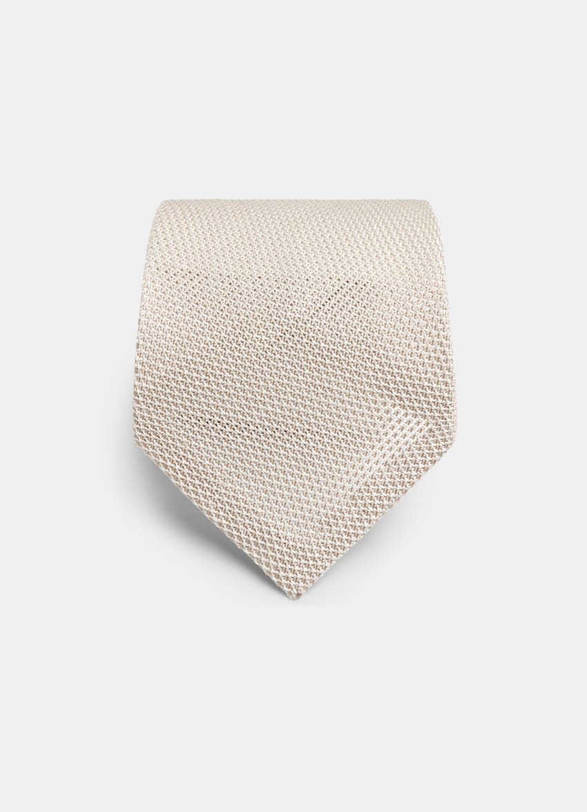 SUITSUPPLY Pure Silk Light Brown Tie