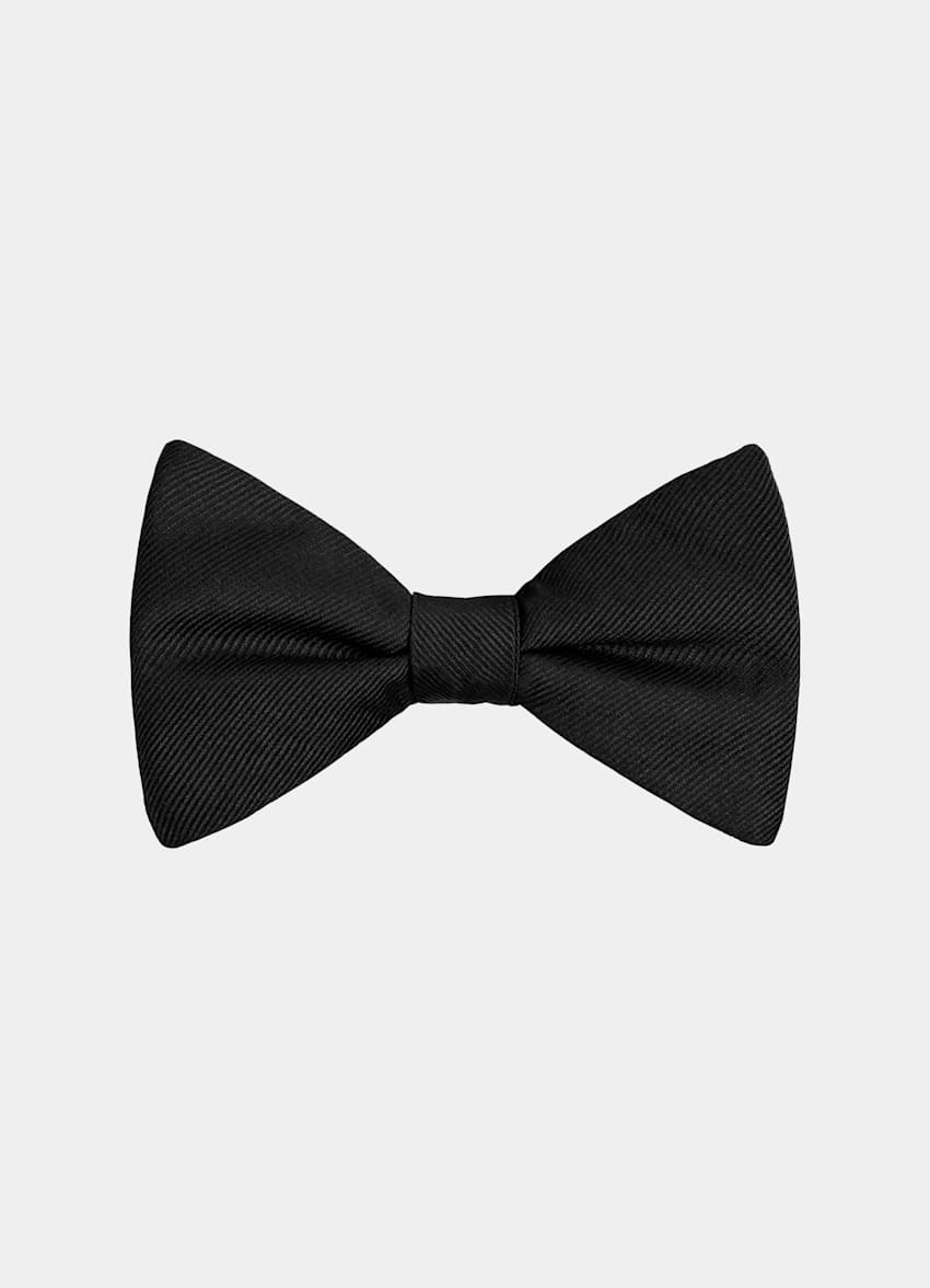 SUITSUPPLY Pure Silk Black Pre-tied Bow Tie