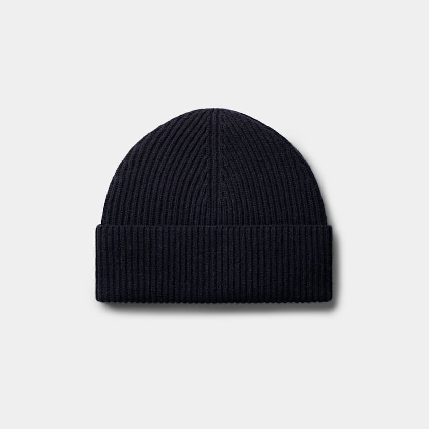 SUITSUPPLY Wool Cashmere Navy Beanie