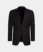 SUITSUPPLY All Season Pure S110's Wool by Vitale Barberis Canonico, Italy Black Tailored Fit Lazio Suit Jacket