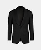 SUITSUPPLY Verano Tencel, lino y algod&oacute;n de Di Sondrio, Italia Blazer de esmoquin Havana negro corte Tailored