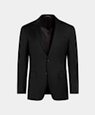 SUITSUPPLY All season Pure S110er Schurwolle by Vitale Barberis Canonico, Italien Havana Anzugsakko schwarz Tailored Fit