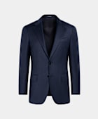 SUITSUPPLY All Season Pure S110's Wool by Vitale Barberis Canonico, Italy Mid Blue Tailored Fit Havana Suit Jacket