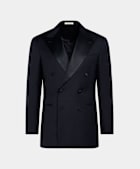 SUITSUPPLY All season Pure S110er Schurwolle by Vitale Barberis Canonico, Italien Havana Dinner Jacket Navy Tailored Fit