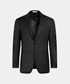 SUITSUPPLY All Season Pure Wool by Reda, Italy Dark Grey Perennial Tailored Fit Havana Suit Jacket