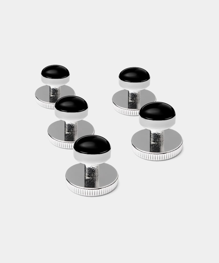 Black Tuxedo Shirt Studs