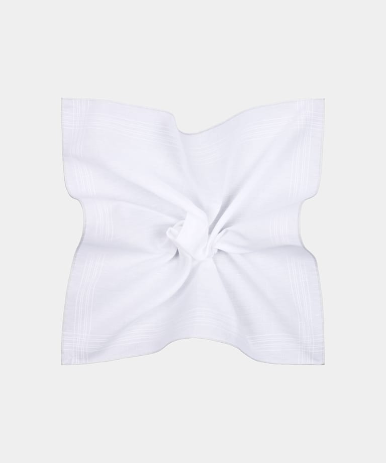 White Pocket Square