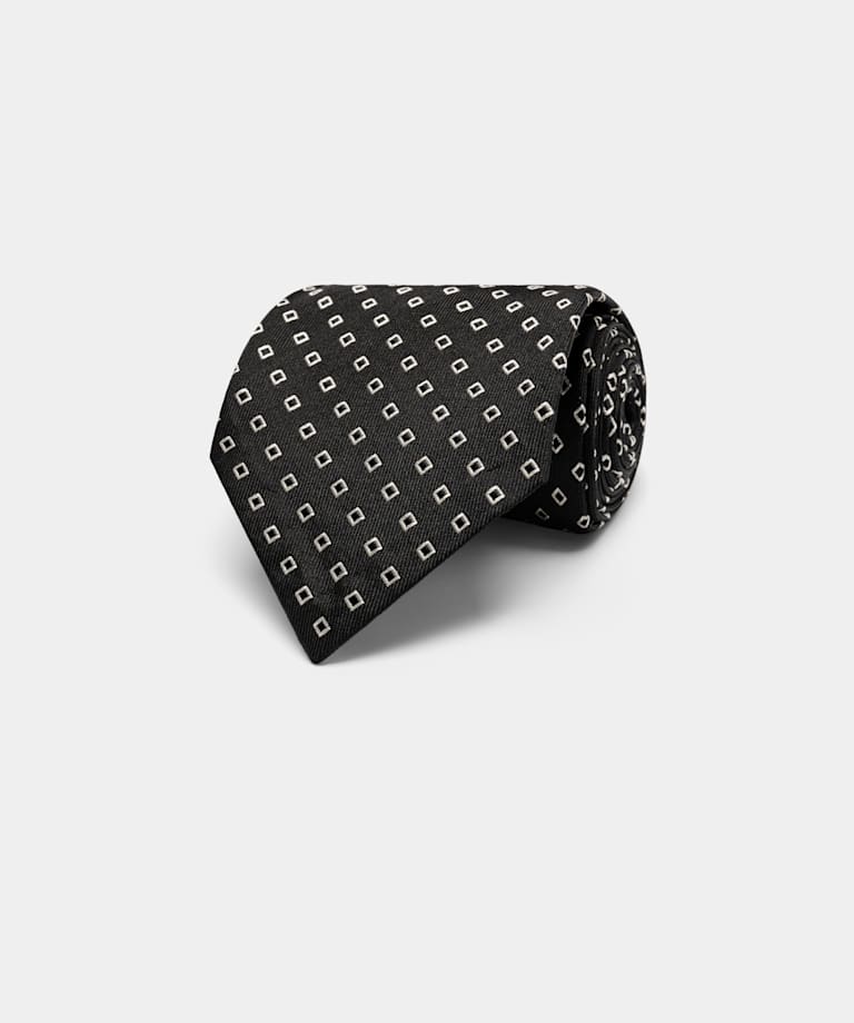 Black Graphic Tie