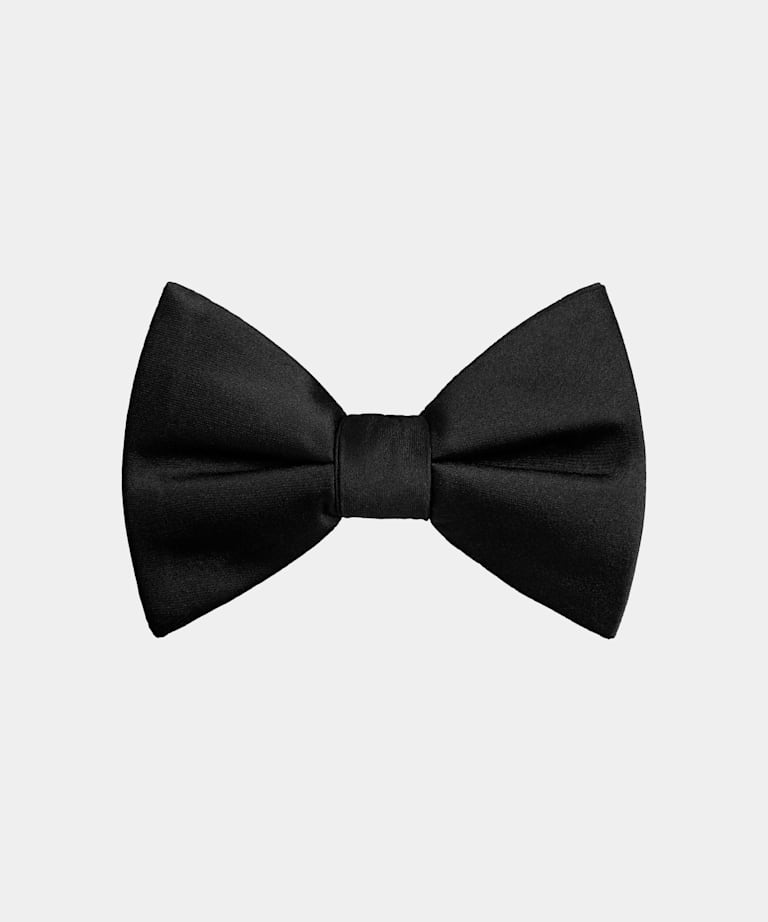 Black Pre-tied Bow Tie
