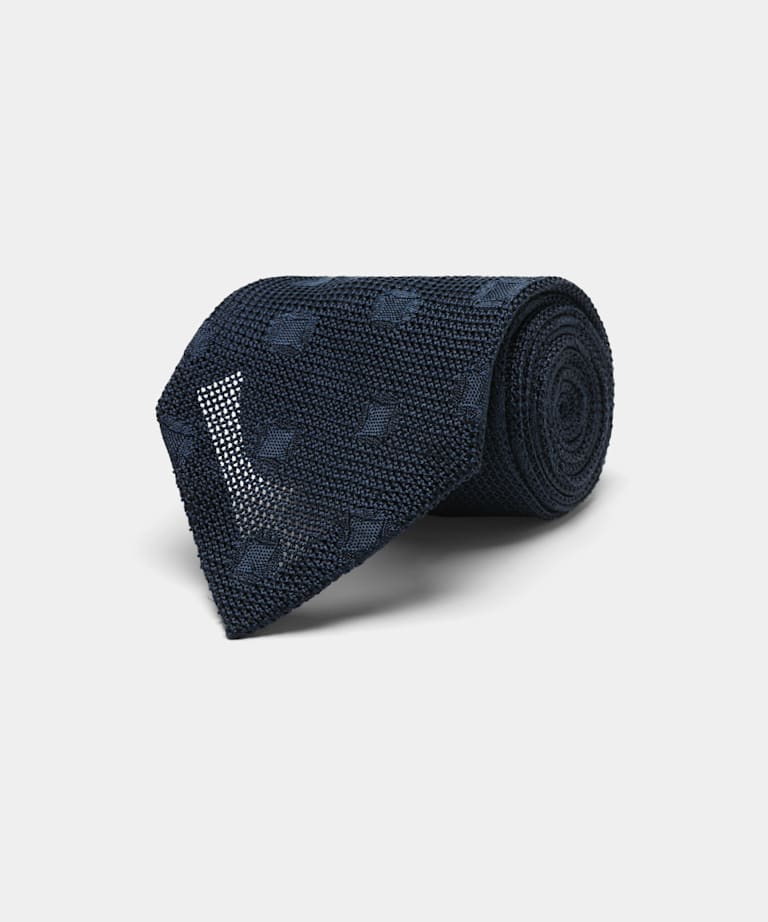Navy Dotted Tie